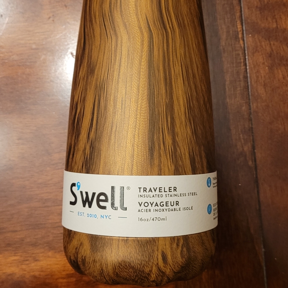 16 oz swell Teakwood Traveler